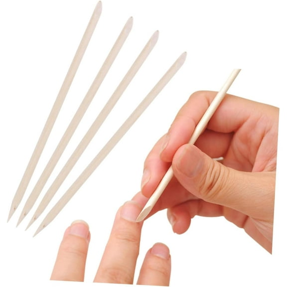 100pcs orangewood sticks for nails orange wood stick nails cuticles nails remover tool Orange Wood