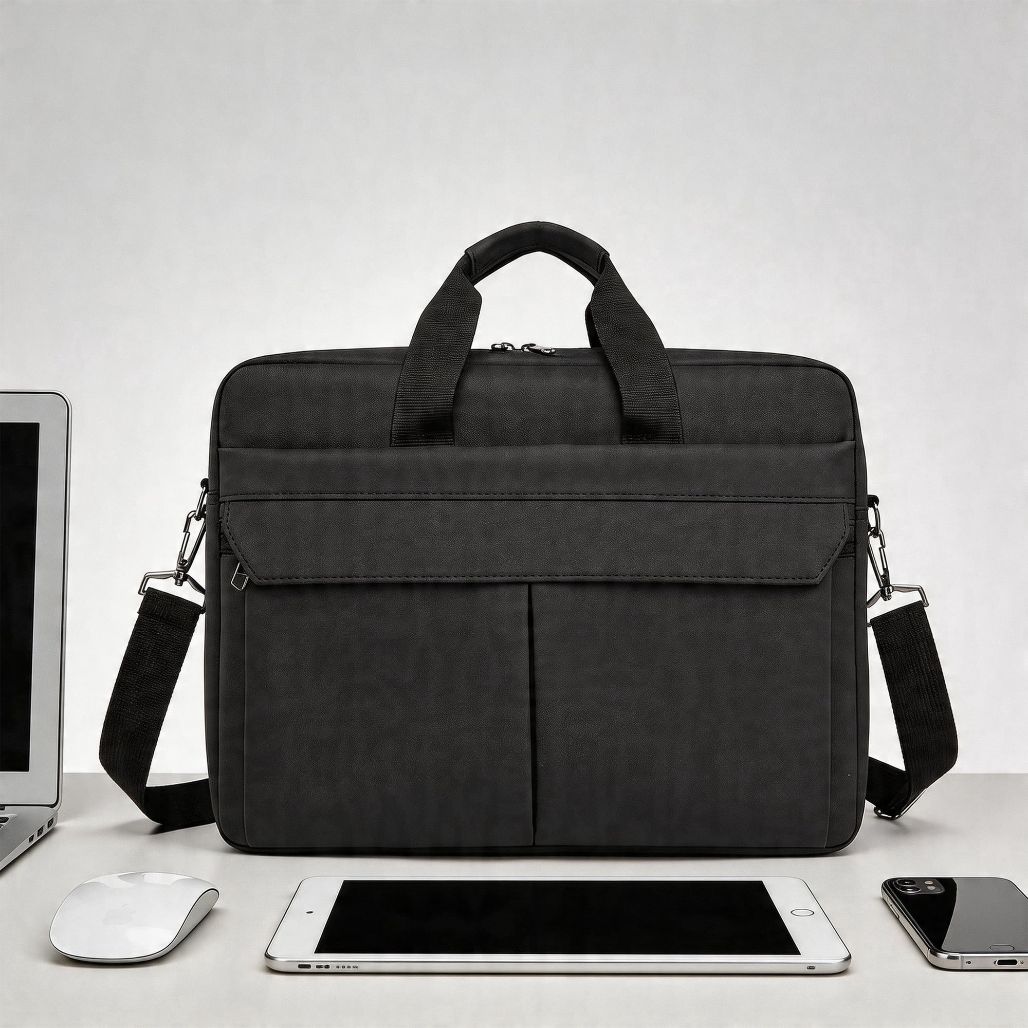 Laptop Carrying Case, 15.6" Laptop Bag Laptop Briefcase, Laptop Sleeve, Notebook Bag, Laptop Shoulder Bag with Multiple Pockets for 15.6 inch Notebooks