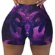 thumbnail image 2 of Fotbe Purple Starry Sky Antelope Shorts Sin Costuras – Shorts Deportivos de Cintura Alta para Mujer, Elásticos para Gimnasio, Yoga, Running o Ciclismo-Large, 2 of 8