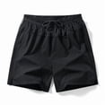 thumbnail image 2 of Besolor Men's Plus Size Running Gym Shorts Breathable Quick Dry Casual Athletic Workout Elastic Drawstring Waist Shorts(Medium,Black), 2 of 5