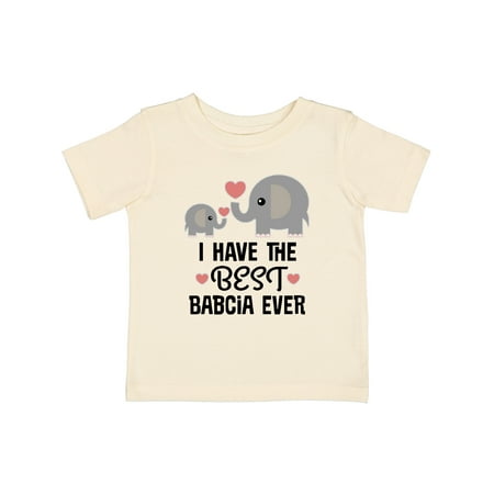 

Inktastic Grandchild Best Babcia Ever Gift Baby Boy or Baby Girl T-Shirt