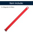 thumbnail image 3 of uxcell 4 Pieces Magnetic Lid Lifter Canning Kits, Magnetic Canning Lids for Pots, Canning Supplies, Red, 3 of 7