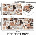 thumbnail image 6 of Coffee Themed Kitchen Rugs and Mats Non-Slip Washable Anti-Fatigue Kitchen Mats 2-Pc Black Kitchen Rug Floor Comfort Mats for Kitchen Sink Front Two-Piece Set, 17x30+17x47 Inches, 6 of 6