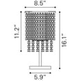 thumbnail image 3 of Zuo Lampe de Table Falling Stars Chrome (50010), 3 of 3