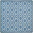 thumbnail image 6 of SAFAVIEH Cottage Lorin Geometric Chevron Indoor/Outdoor Area Rug Ivory/Blue, 8' x 11'2", 6 of 9