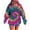Hot Pink, variant on Sriper Women's Lightweight Tie-Dye Hoodie, Trendy Fleece Liner Pullover with Pocket, Casual Gym Wear, Plus Size Tunic Tops, Winter Clothes, Oversized Comfort Fit, 2025 Seasonal Fashion Hot Pink M