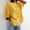 Yellow, variant on Endives Women's Summer Shirt Solid Color Retro Loose Medium Sleeve Cotton Linen Shirt Womens Blouse Spring Outfit