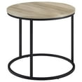 thumbnail image 6 of Lainey Round Occasional Side End Table Distressed Pine, 6 of 10