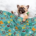 thumbnail image 3 of Pofeuu Trucks And Excavators Print Puppy Blanket,Dog Blankets,Pet Blanket Cozy Cat Blankets for Indoor Cats, Fuzzy Pet Blanket for Kitten Doggy Dog Blankets-Medium, 3 of 8
