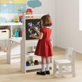 thumbnail image 7 of Demi Bonn Gray Kids Art Table & Chair Set, Drawing & Reading, Storage Shelves, Double-Sided Easel, 7 of 7