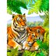 thumbnail image 2 of Cuadros Decorativos Cuadros Decorativos 5D bricolaje taladro redondo completo diamante pintura tigre Likrtyny embutido en tela, 2 of 9