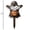 D, variant on Halloween Themed Metal Courtyard Ground Stake Ornament,12in,Weatherproof Porch Yard Spooky Decor, Outdoor Festival Figurine Shipped for Garden Lawn Front Porch Layout