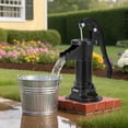 thumbnail image 3 of VEVOR Well Hand Pitcher Pump, 25 ft Maximum Lift, Antique Cast Iron Manual Hand Water Pump, NPT 1-1/4 in Connection, Easy Install, 3 of 9