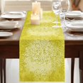 thumbnail image 3 of Table Runners 70 Inches Long Dress Scarves, Boho Flowers Farmhouse Coffee/Dining/Kitchen Table Decor, Holiday Table Runner, Yellow Floral Vintage Bohemian Watercolor 13x70 Inch, 3 of 9