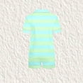 thumbnail image 4 of Honeeladyy - Pijama informal de manga corta con cuello vuelto para niños (por menos de $10) - Ideal como regalo (verde menta, 10-11 años), 4 of 5