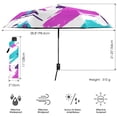 thumbnail image 3 of FORMRS Travel Umbrella Folding Auto Open Close Windproof Rain UV Protection, Abstract Drawing, 3 of 8