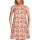 thumbnail image 1 of Fotbe Corgi Head with Floal Vestido de Verano sin Mangas para Mujer – Vestido Midi Línea A, Estilo Camiseta Floral, Vestido Playero Casual y Fluido, 1 of 7