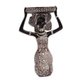 thumbnail image 4 of Portavelas con figura de africana, estatua artística para comedor, soporte para velas versátil, adorno para centro de mesa de aniversario o para Negro, 4 of 8