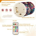 thumbnail image 4 of Paisley Flowers Flameless Candles&nbsp;LED Lights Battery Operated Candles with Remote and Timers Flicker Lights Votive Set of 2, 4 of 7