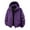 Purple, variant on Women Waterproof Windbreaker with Adjustable Hood Plus Size Lightweight Mens Womens Hiking Cycling Rain Coat Jacket Yellow S
