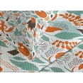 thumbnail image 4 of Ambesonne Fox Quilted Bedspread Set 3 Pcs, Funny Garden, King Size, Turquoise Orange Brown, 4 of 5
