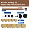 thumbnail image 4 of Bowl Sander Set 50pcs Sandpaper Discs Bowl Sanding Tool with Handle for Woodworking Lathe Polishing and Sanding Wood, 4 of 4
