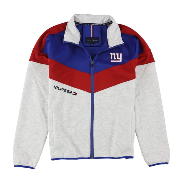 Tommy Hilfiger Hombres New York Giants Track Chaqueta Sudadera gia M