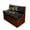 Black Polynesian Flower, variant on Psesaysky Blue Polynesian Flower RV Couch Covers Stretchable Camper Sofa Slipcover Washable Non Slip Cushion Covers for Dinette Booth Seats 1 Bench Covers + 1 Backrest Covers
