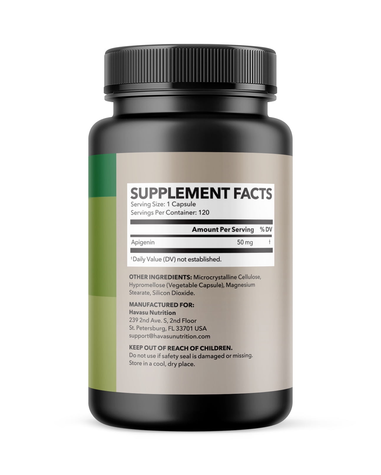 Havasu Nutrition 50mg Apigenin Supplement, Sleep, Cognition, & Prostate Health Support, 120 Capsules