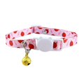 thumbnail image 1 of Personalized detachable cat collar with bell, safe quick release kitten collar, 1 of 8
