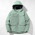 thumbnail image 2 of IROINNID Men's Ski Jacket Solid Windbreaker Waterproof Coat with Warm Puffer Jacket Two-pieces Set Outdoor Warm Snow Coat,Green, 2 of 9