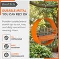thumbnail image 2 of Mosaic Birds Bistro Bird Feeder - Premium Metal Bird Feeder, Chew-Proof, Weather & Water Resistant, 16.9oz, 1 Piece, Orange, 2 of 7