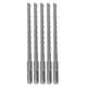 thumbnail image 4 of 5PCS Impact Drill Bits with Carbide Tip Rotary Hammer Bit 2 Flute Spiral Bits for Brick Concrete 210mm 8mm / 0.31in, 4 of 5