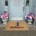 thumbnail image 4 of Zynviq Letter Doormats 19.7" X 31.5" Throw Rug Polyester Rectangular Brown Washable Small Rug for Kitchen, 4 of 6