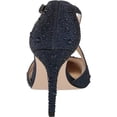 thumbnail image 3 of Jessica Simpson Accile Navy Rhinestone Stiletto Pointed Toe Ankle Strap Pumps (Navy, 5), 3 of 6