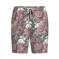 thumbnail image 4 of Wukai Rose Flowers Men’s Short Pajama Pants With Pockets Soft Sleep Pj Shorts for Men-Medium, 4 of 6