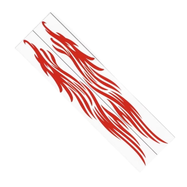 2 pegatinas para coche de 175 cm x 25 cm, para autocaravanas, carrocería y panel de carga. Rojo