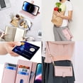 thumbnail image 5 of ELEHOLD for iPhone 15 Pro Max Wallet Case Crossbody, Zipper Phone Case with Card Holder Large Capacity Wrist Strap Leather Purse Cover for Women Men for iPhone 15 Pro Max 6.7 Inch,Pink, 5 of 8
