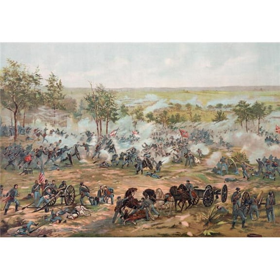 The Battle Of Gettysburg July 1 To 3 1863. From A 19Th Century Illustration. Poster Print