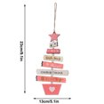 thumbnail image 2 of YgkuHd Christmas Decorations Christmas Tree Wooden Ornaments Christmas Ornaments Colored Wooden Letters Christmas Tree Pendants 2pcs, Clearance, 2 of 5