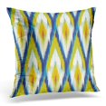 thumbnail image 1 of BOSDECO Artistique Ikat Modèle Abstrait Conception Couleur Taie d'Oreiller Housse de Coussin Étui de Coussin 20x20 Pouces, 1 of 1