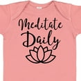 thumbnail image 4 of Inktastic Meditation Yoga Meditate Daily Resolution Boys or Girls Baby Bodysuit, 4 of 5