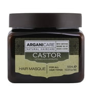 Arganicare Hair Deep Conditioner Mask with Natural Organic Argan and Castor Oil for Curly, Dry and Damaged Hair Strengthening and Treatment