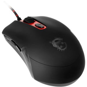 INTERCEPTOR DS100 GAMING MOUSE 8BTN USB BLACK RED WIRE