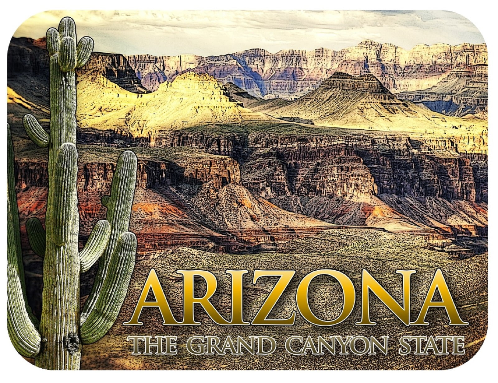 Arizona Grand Canyon # Novelty Photo Fridge Magnet 