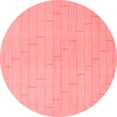thumbnail image 1 of Ahgly Company Indoor Round Solid Red Modern Area Rugs, 3' Round, 1 of 4