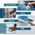 thumbnail image 5 of Paint Sprayer 1000W High Power Electric Spray Paint Gun with Adjustable Spray Width Knob,1400ML Container,4 Nozzles & 3 Patterns,Easy to Clean for Furniture Cabinets House Painting Blue, 5 of 13