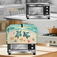 thumbnail image 5 of FOR U DESIGNS Beach Turtle Starfish Pattern Microwave Oven Dust Cover Stain Resistant Protections for Toaster Oven Portable Shield for Countertop Appliances with Top Handle-S, 5 of 8