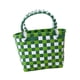 thumbnail image 2 of Bolso de mano tejido, lavable, multiusos, moderno, ideal para compras navideñas y citas. verde, 2 of 9