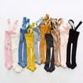 thumbnail image 1 of Newborn Baby Suspender Overall Pantyhose Solid Color High Waist Ribbed Knit Tights Infant Spring Autumn One-piece Leggings, 1 of 7